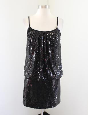 open lace back dress Petite Tea Length Mesh Sequin Blouson Dress  S.L. Fashions