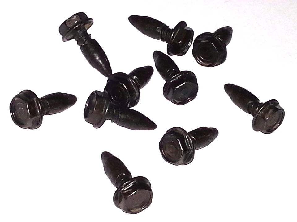 Tornillos cortafuegos correctos de fábrica con sellador Ford Lincoln Mercury Shelby 10 piezas CS Foto 3 de 4