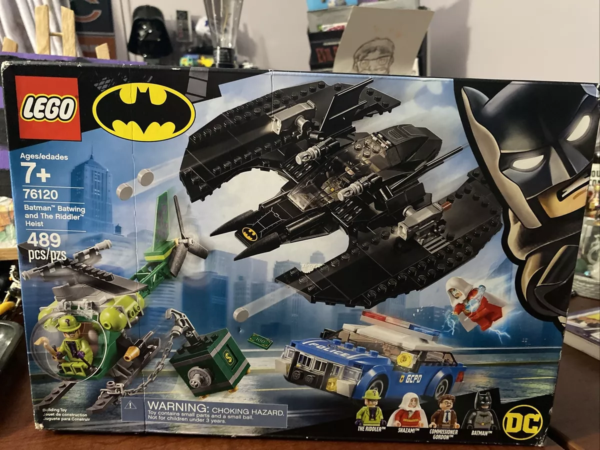 LEGO DC Comics Super Heroes Batman Batwing and The Riddler Heist 76120 (489  Pieces)