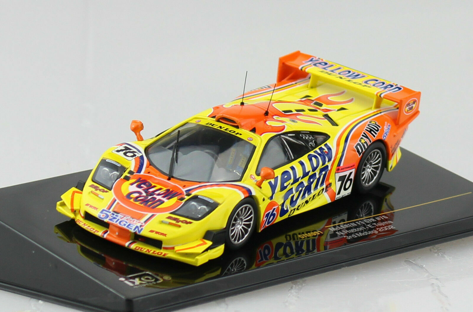 McLaren F1 GTR #76 IXO 1/43 en métal miniature de collection pour vitrine