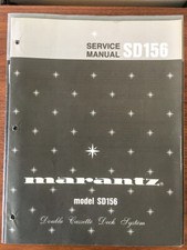 Marantz SD-156 Cassette Deck Service Manual Original 