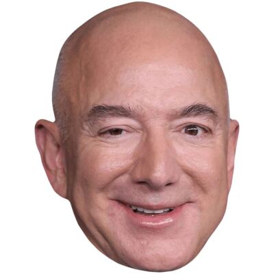Jeff Bezos (Smile) Big Head. Larger than life mask.