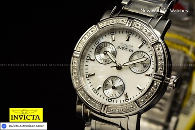 Invicta Wildflower Limited Edition Chronograph Watch | Mother of Pearl Dial Invicta Wildflower 0.07 Carat Diamond Women main image 4
