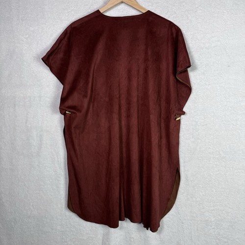 CHICO’S two-tone reversible faux suede ruana one size - Picture 7 of 8