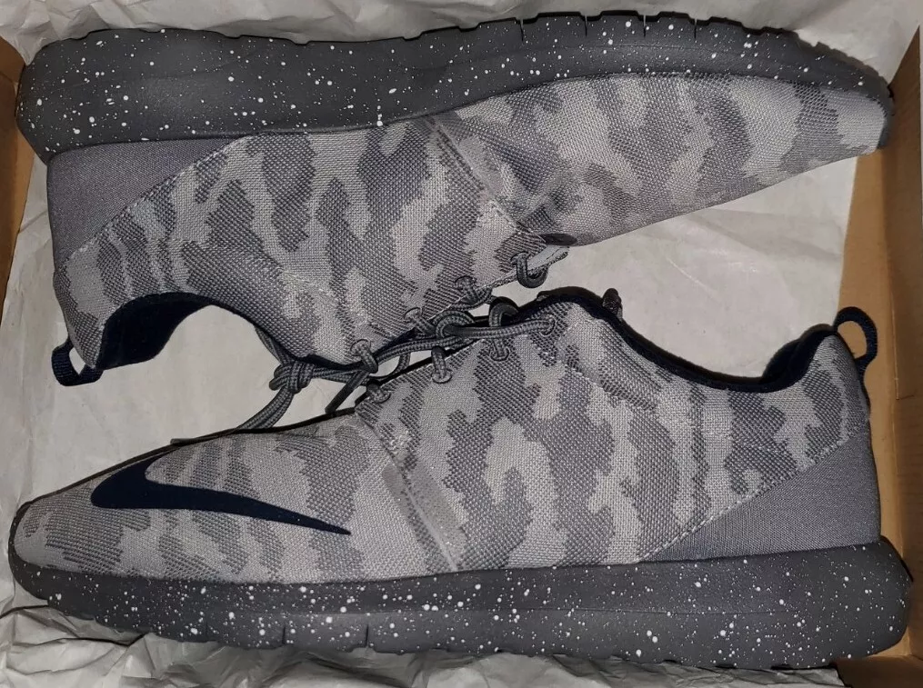 Eik vruchten Pluche pop 2015 NEW Nike Roshe Run NM FB NAVY Grey Camo 10.5 military Air Max 90 95 97  1 QS | eBay