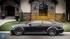 Cars mercedes c63 amg black Desk Mat Stitched