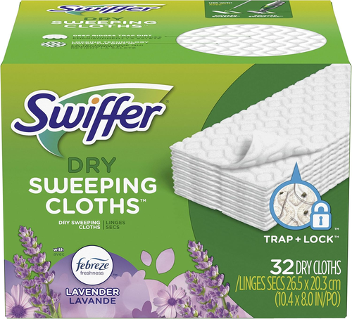 Sweeper Dry Sweeping Pad, Multi Surface Refills for Dusters Floor Mop, with Febr