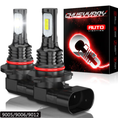 Pair H10 LED Fog Driving Light Bulbs Kit 9005 9145 White 6000K Super Bright NEW