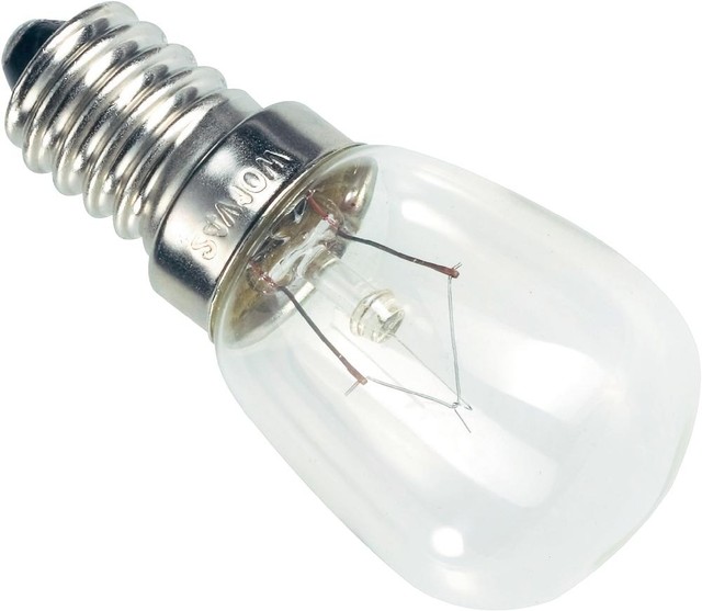 2x ELECTROLUX WESTINGHOUSE FRIDGE LIGHT BULB, GLOBE 25W E14 1451284