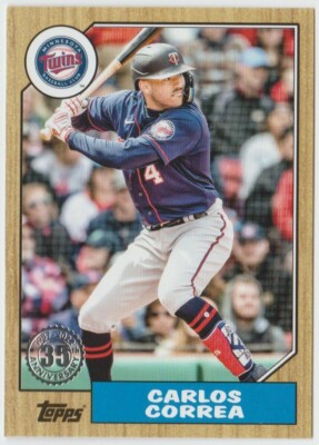2022 Topps Update '87 Topps #87TBU27 Carlos Correa - Minnesota Twins