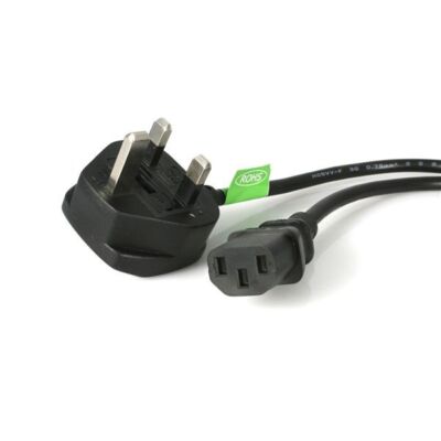 StarTech PXT101UK 6 ft (72'') Standard UK Computer Power Grounded SVT Cable Cord