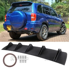 For Toyota RAV4 Shark Fins Wing Rear Diffuser Bumper Lower Spoiler Spillter Lip