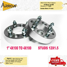 2pc 1 4x100 To 4x100 Wheel Spacers 25mm Adapters 12x1.5 Studs Fit 4 Lug Wheels 2pc 1 4x100 To 4x100 Wheel Spacers 25mm Adapters 12x1.5 Studs Fit 4 Lug Wheels