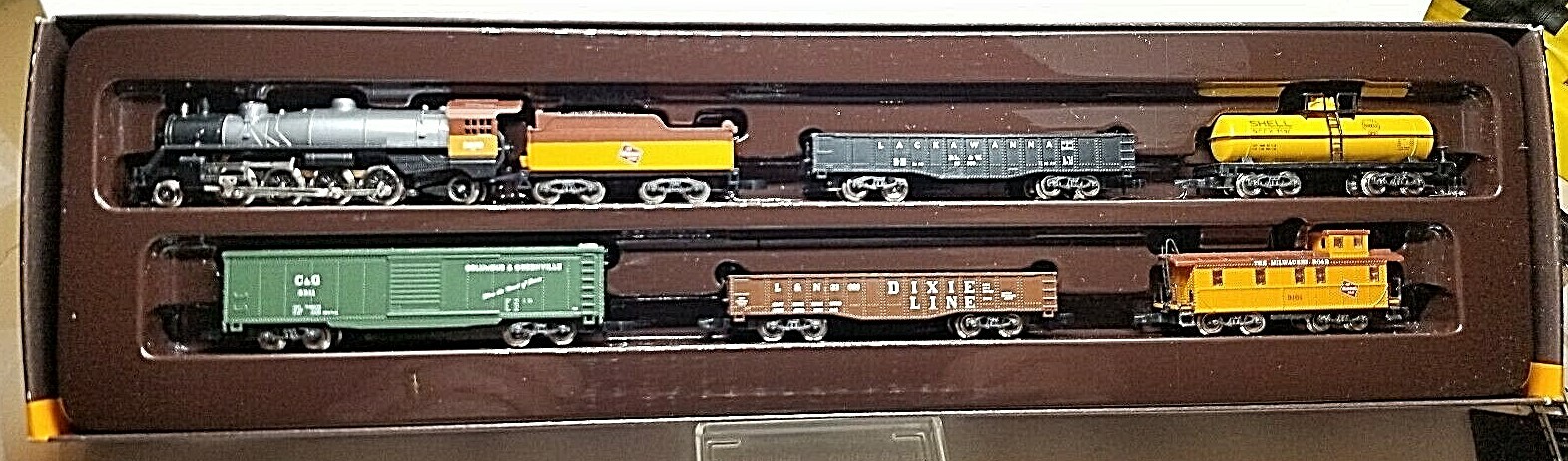 MARKLIN Z 8139 MILW RD Americano Set Di Trasporto testato lnib MARKLIN Z 8139 MILW RD Americano Set Di Trasporto testato lnib