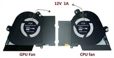 New Asus ROG Zephyrus GU502DU GU502GW GU502GV CPU GPU Cooling Fan 12V 1A 