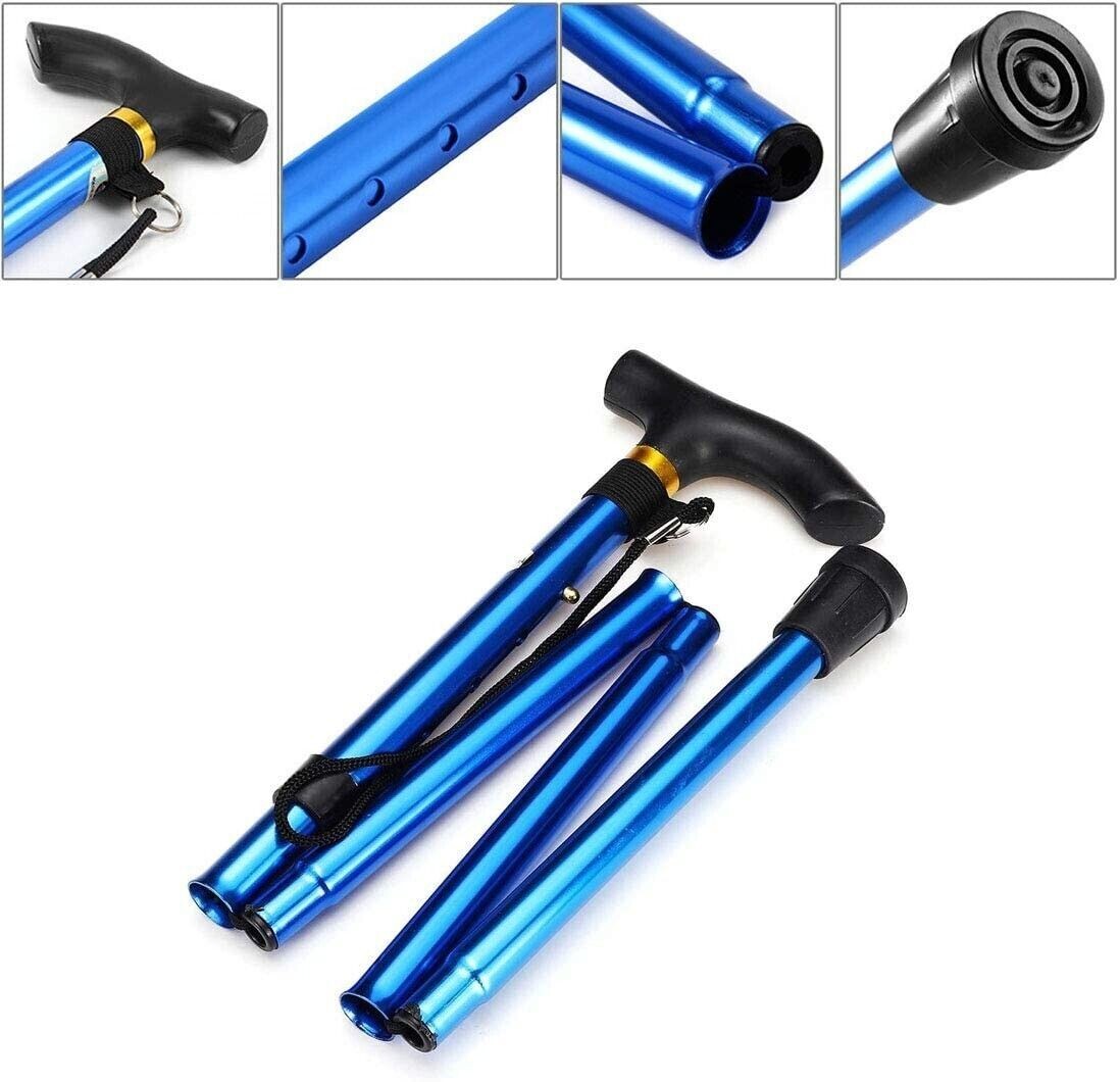 Cane Walking Stick Adjustable Folding walking Aluminum Collapsible