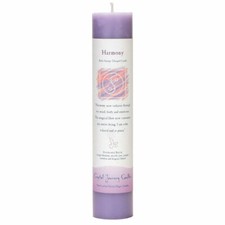 NEW Crystal Journey Herbal Magic HARMONY Candle - Reiki Charged 7" Pillar