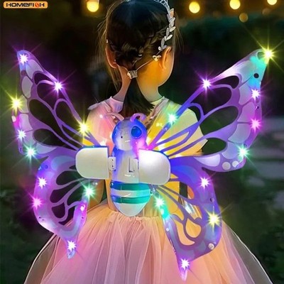 Elektrische Feenflügel beleuchtet Schmetterling Elfenflügel Kinder Cosplay Spielzeug