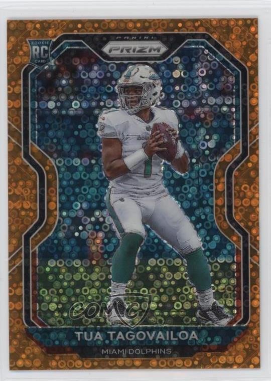 2020 Panini Prizm Rookie Orange Disco Prizm Tua Tagovailoa #339 Rookie RC 0a3