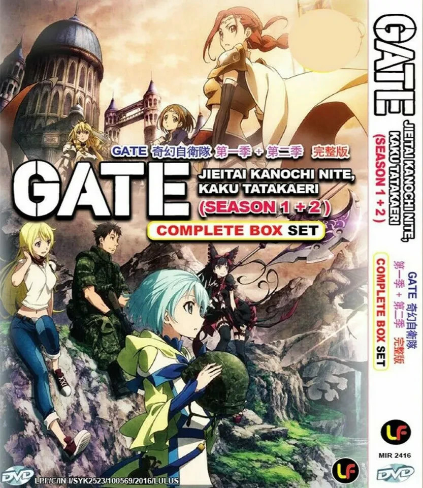 Gate Jietai Kanochi Nite Season 1+2 (1-24End) Anime DVD English