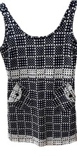 Marc Jacobs black/white Polka Dot Sleeveless Dress Size 6 Cotton