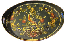 10"x7" Hand Painted Dutch Folk Art  Serving Tray Hindeloopen Holland (70A)