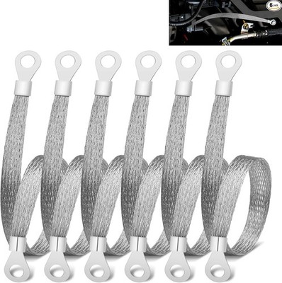 6 PCS Universal Automotive Bra Material Type: Copper TinnedSize: 6 Pcs 12 Inch