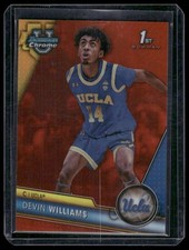 2023-24 Bowman University Chrome #86 Devin Williams Orange Refractor #/25