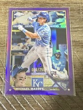 2023 Topps Chrome Purple Refractor RC Michael Massey 84/250 Royals