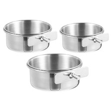 3 Pcs Parrot Hanging Feeder Bird Container Food Cup Feeding Bowls