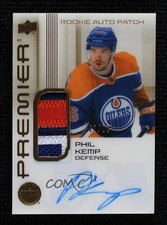 2024-25 Upper Deck Premier Acetate Rookie Gold 41/65 Phil Kemp Patch Auto 6wf