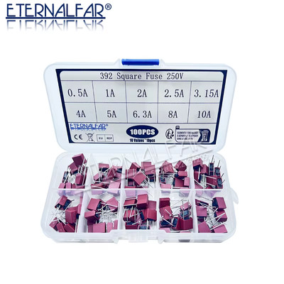 Quadratische Sicherung T50MA T500MA T1A T2.5A T3.15A T4A T5A T6.3A T8A T10A 250V