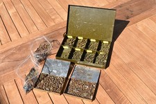 Vintage Meccano Brass Nuts & Bolts and Other Small Parts