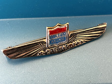 Vintage 1960s United Airlines Jr Stewardess Wings Hat Lapel Pin Collectible
