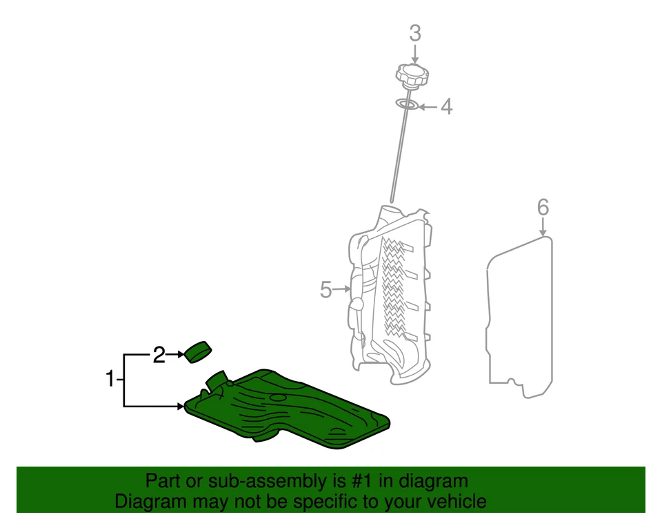 13-20 KIT SELLO REVISIÓN TRANSMISIÓN AUTOMÁTICA GM GENUINO NUEVO, P/N 24276290 Foto 2 de 4
