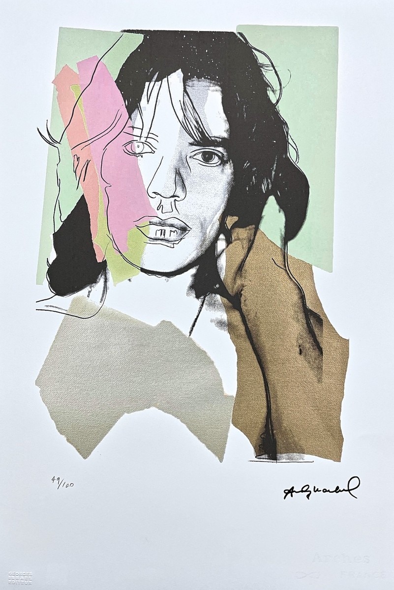 【枚数限定・証明書付】Andy Warhol 「ミックジャガー」（49/100） 枚数限定・証明書付】Andy Warhol 「ミックジャガー」（49/100