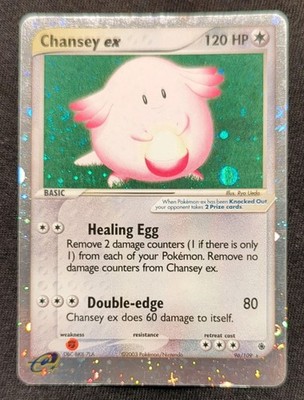 Pokemon TCG Chansey ex 96/109 Ruby & Sapphire 2003 Holo Ultra Rare Basic 120 HP