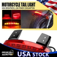 Motorcycle LED Brake Tail Stop Turn Signal Running Lights for Cafe Racer Bobber