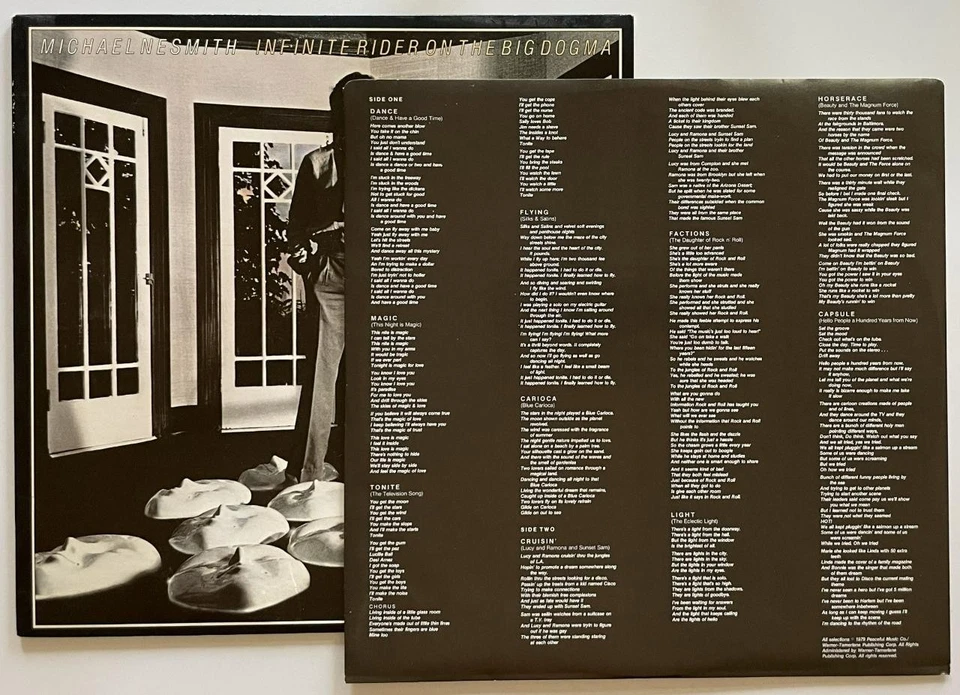 Michael Nesmith Infinite Rider On The Big Dogma LP NM Pacific Arts (1979) - Image 3 of 4