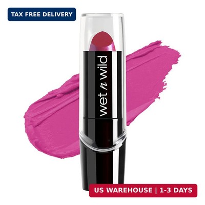 wet n wild Silk Finish Lipstick, Hydrating Rich Buildable Lip Color, Formulated