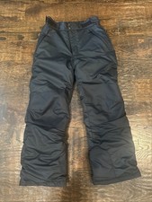 All In Motion Kids LARGE 10/12 Black Water Wind Resistant Snow Pants
