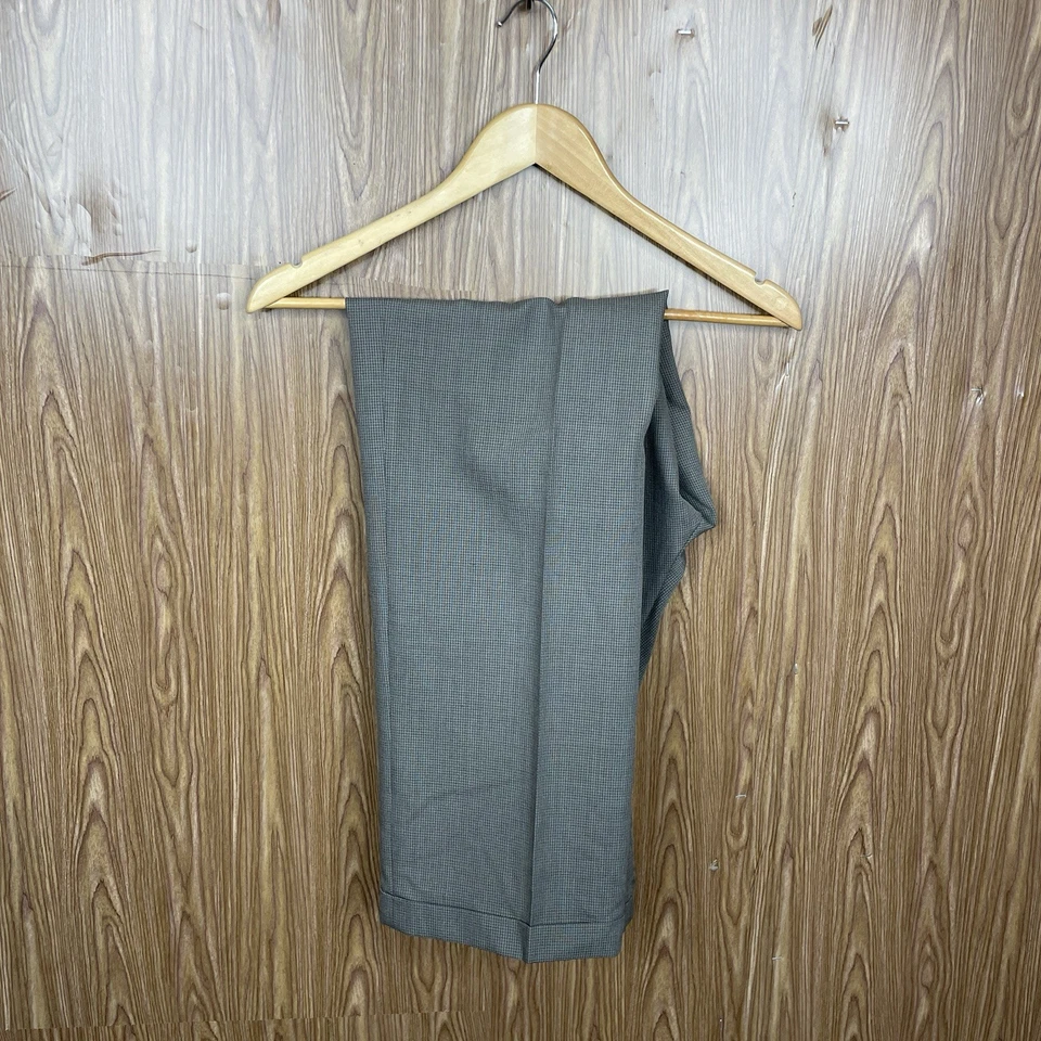 Stafford USA Made 2 Piece Suit Mens 38R Slim 30x31 Brown Multicolor Two Buttons - Image 2 of 4