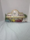 Vtg 1988 Coca-Cola Family Drive In Diner Wall Clock Burwood Hot Rod Cars TESTED