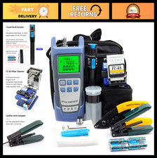 Fiber Optic Termination Tools Kit with Visual Fault Locator, Cleaver, Power Mete