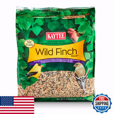 Kaytee Wild Finch Bird Food Stand Up Bag, 5 Pounds - High Oil Seed Blend