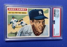 1956 Topps Andy Carey NY Yankees Gray Back #12 PSA 5 EX