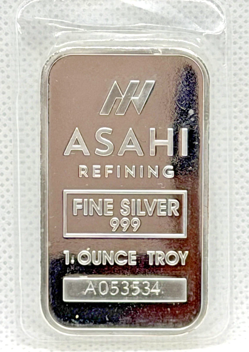 Asahi Bar Silver Bullion Rounds .999 Fineness for sale | eBay