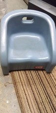 Vintage Little Tikes Light Blue Plastic Toddler Booster Seat Chair Handle USA