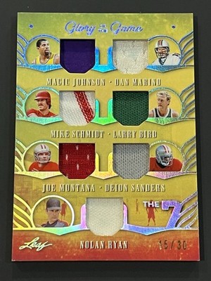      LEAF THE 7 PATCH MAGIC/MARINO/MIKE/BIRD/MONTANA/SANDERS/RYAN /30  