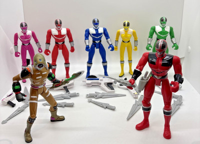 Power Rangers Time Force 5  Time Force Rangers & Cyclobot  (Complete Base Set)